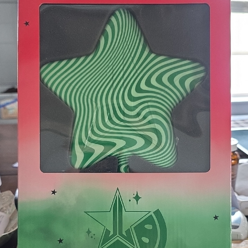 Jeffree Star Green Star Patterned Hand Mirror